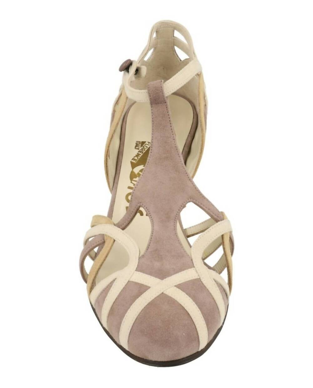 NEW SALVATORE FERRAGAMO women's calcea pum sandal in medium brown - Picture 4 of 4